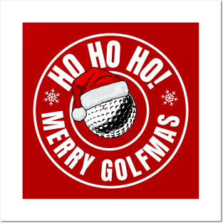 Golf Christmas Posters and Art